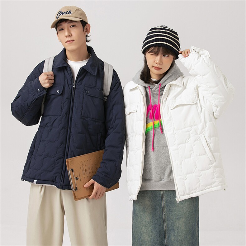 外27-2日系蜂巢格式基础夹克棉衣MY20-P149，男装夹克，新杭派外27-2