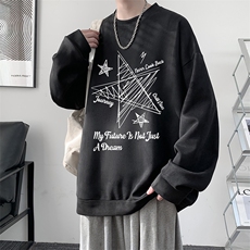 麂皮绒卫衣男大码重磅长袖t恤男JW81456-P35加绒款P45，男装T恤，电商A040
