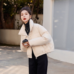 2025年冬季新款白鸭绒短款羽绒服女外套图片
