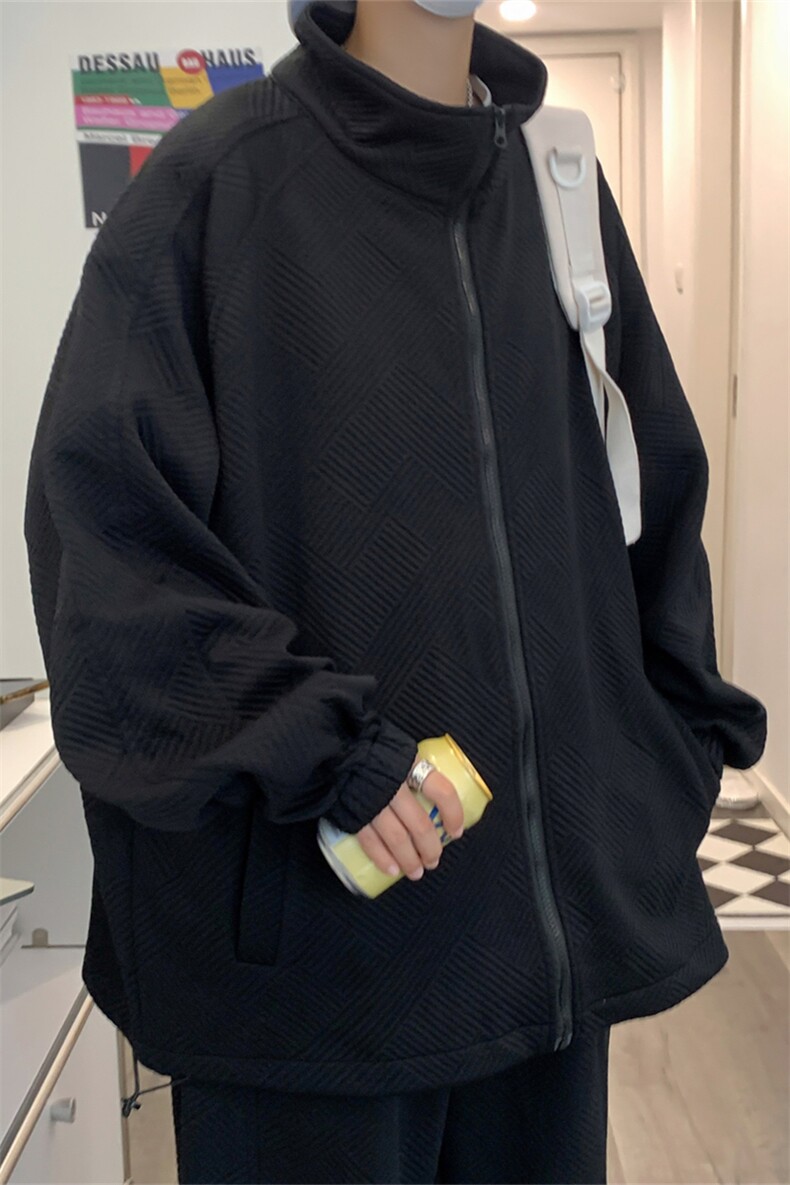 TZ61195/P100秋装新款简约运动套装男潮大码宽松卫衣休闲裤两件套,男装休闲裤,电商A141
