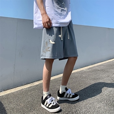 冰丝短裤男士大码宽松休闲五分裤男运动中裤MK37394-P15，男装休闲裤，电商A040