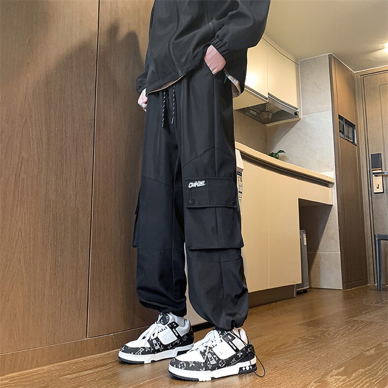 裤子美式休闲工装裤男款春秋长裤宽松百搭8002-P55,男装工装外套,电商B380（原B361）