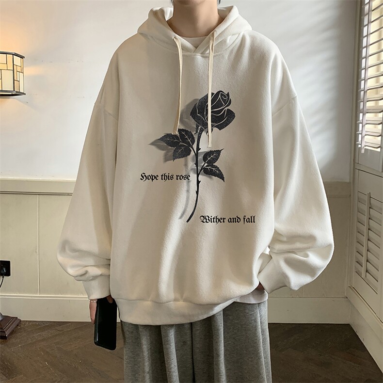 纯棉连帽卫衣男大码运动帽衫宽松薄WY2279-P35,男装卫衣,电商A040