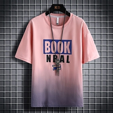 83326-P38短袖t恤男夏季潮牌渐变五分半袖大童宽松衣服青少年体恤，男装T恤，电商D310B