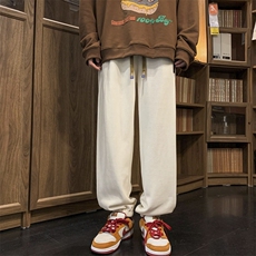 新款休闲裤宽松束脚卫裤潮流百搭休闲裤313A-1-NK84-P55控68，男装休闲裤，星座808A-1