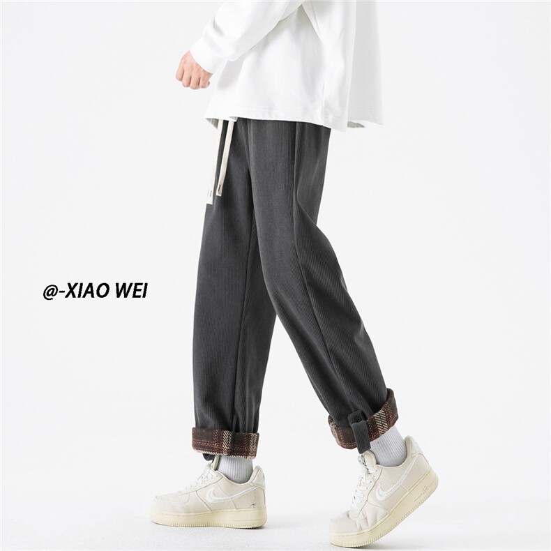 面料：100涤纶秋冬休闲裤男灯芯绒D329-QM540-P60-控78,男装休闲裤,电商D329