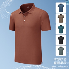 2025年夏季新品翻领Polo冰丝短袖锦纶品质HS1367-P38，男装T恤，星座1206（原A206）