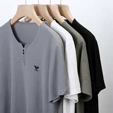 2023新款短袖t恤男士夏装冰丝polo衫衣服夏季中老年男装体恤上衣，男装T恤，电商B212（原钱塘6029）