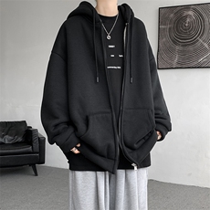 8XL-M高品质！卫衣厚外套男加绒加厚开衫羊羔毛卫衣WY13P68控88，男装卫衣，电商D206-1
