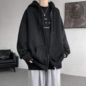 8XL-M 高品质！卫衣厚外套男加绒加厚开衫羊羔毛卫衣WY13P68控88图片
