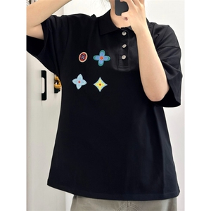 H1039-P38现货原版刺绣+印花 polo翻领短袖T恤图片