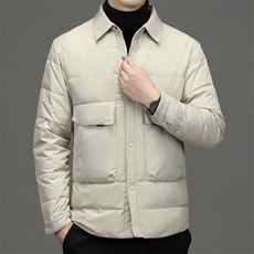 BEYR816钱塘2020-2中年男士冬季新款商务休闲厚款羽绒服P165，男装羽绒服，钱塘207-2