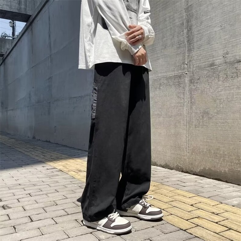 男秋季新款港风休闲裤纯棉A504P35,男装休闲裤,星座1116-2
