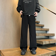 8XL-M三条杠运动裤大码直筒长裤美式街头阔腿裤休闲卫裤KZ1905P58，男装休闲裤，电商B238