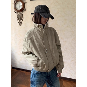 解构缉明线立领工装夹克加绒加厚棉服 MY6060 特P110图片
