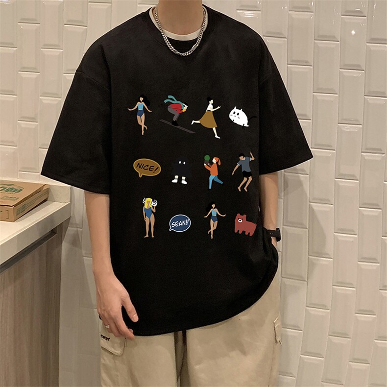 麂皮绒短袖t恤男大码半袖男JD82303-P25,男装T恤,电商A040