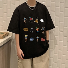 麂皮绒短袖t恤男大码半袖男JD82303-P25，男装T恤，电商A040