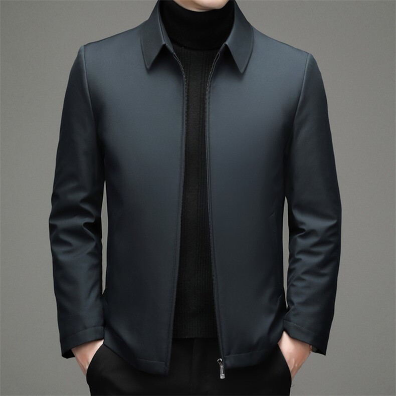 新款冬装羽绒服中老年休闲加厚羽绒外套中年爸爸装ZL32132-P208，男装羽绒服，电商B212（原钱塘6029）