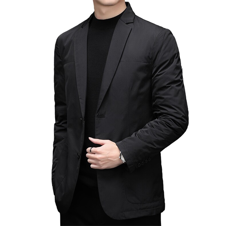 秋冬季爸爸西装外套男中年商务休闲西服外套上衣MNSA6629963-P245图片