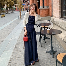 现货2026秋季新款韩系气质牛仔三件套8612-P185-K278，女装套装/套裙，2C057