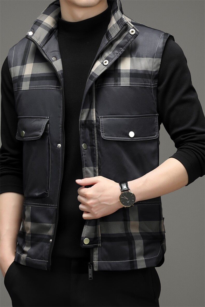冬季羽绒马甲男潮流保暖休闲棉衣外套立领宽松棉服ZS22099-P185,男装背心/马甲,电商B212（原钱塘6029）