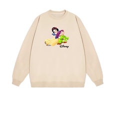 2025年秋季长袖套头通勤白雪公主小矮人，女装卫衣/绒衫，花可