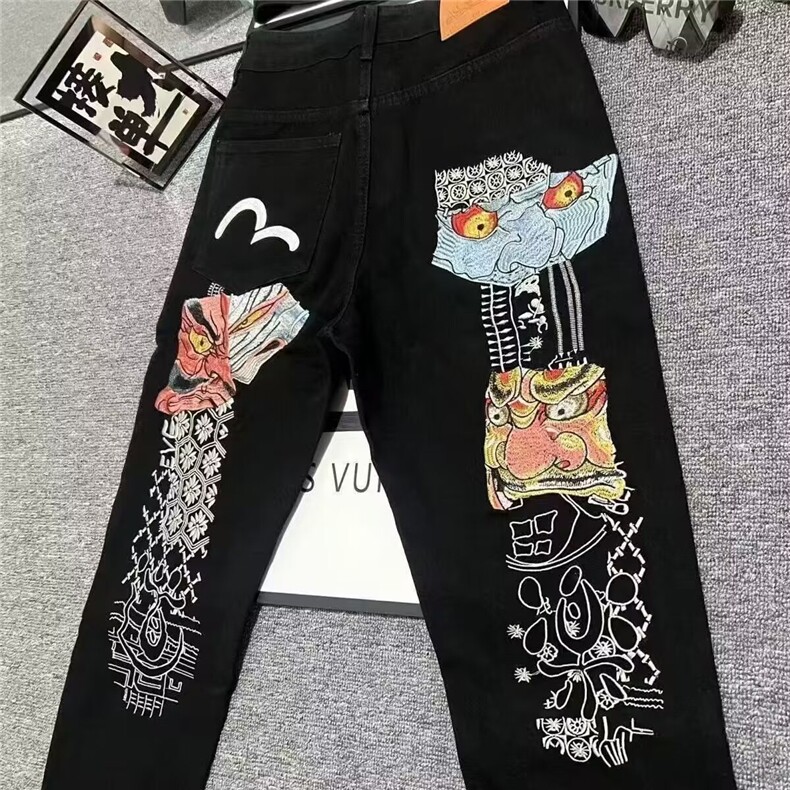 1506A/GA210/P56牛仔裤男宽松微喇叭潮牌痞帅裤子,男装牛仔裤,星座1506A