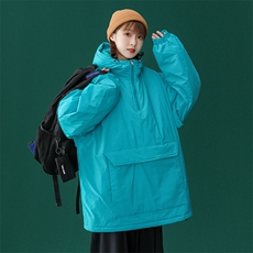 @中性风冬季bf街头棉服套头连帽棉袄宽松棉衣A125-Y270-P100，男装棉衣，电商A125