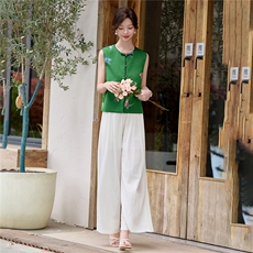 2026年夏季中式风马甲套装女，女装套装/套裙，依路服饰