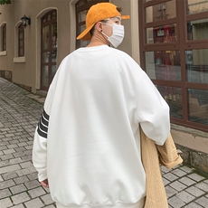 卫衣男长袖圆领宽松套头青年卫衣外套打底衫A071-W10-P50，男装卫衣，电商A071