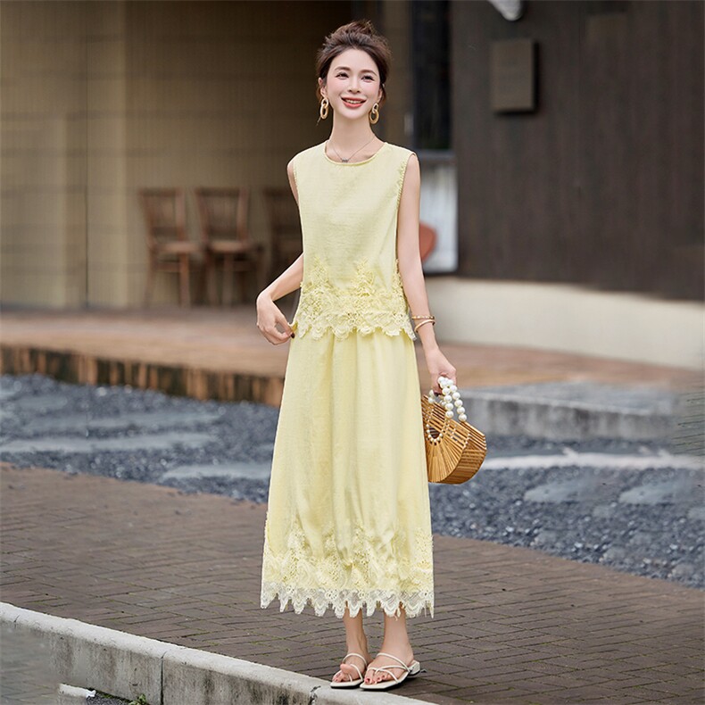 210-3276-P155-K208蕾丝镂空背心两件套，女装套装/套裙，浙宝210（原浙宝191）