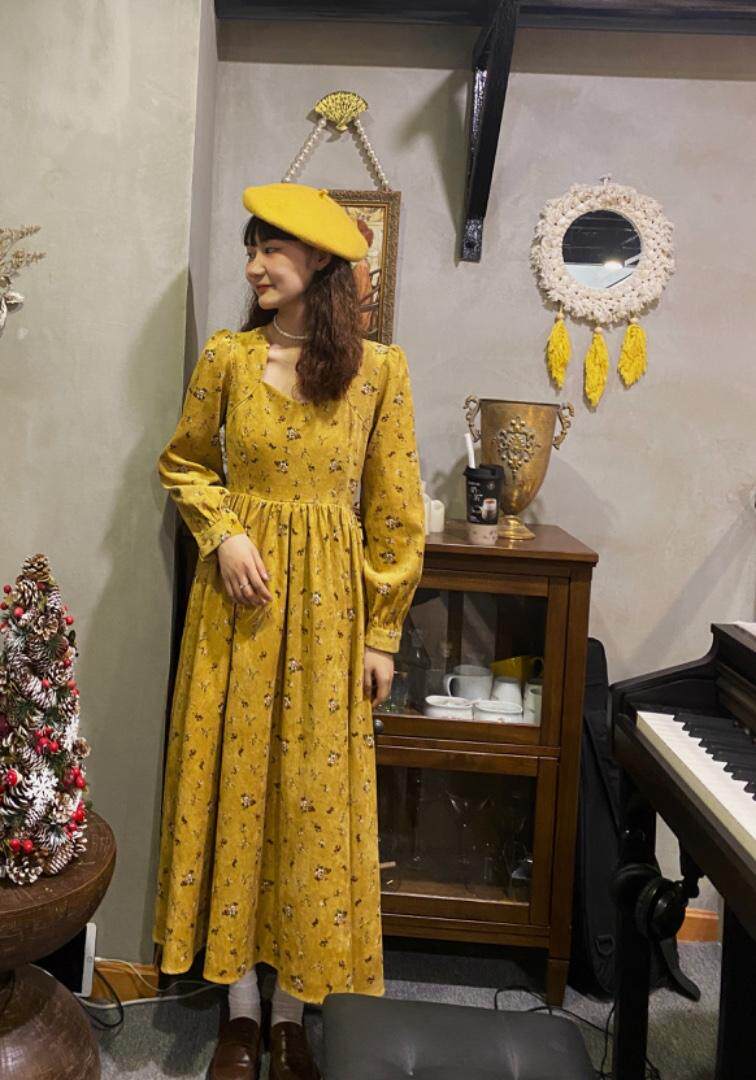 秋冬新款灯芯绒长裙，其它，Mu Mu