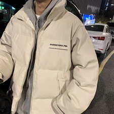 MY907-P118控148大PU皮服版权注册防水防污抗寒保暖服，男装棉衣，电商B359