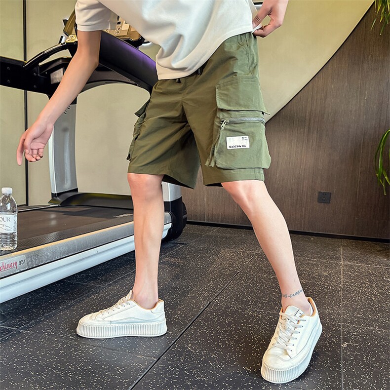 夏季速干短裤男工装五分裤休闲宽松外穿大裤衩中裤子D916控68图片