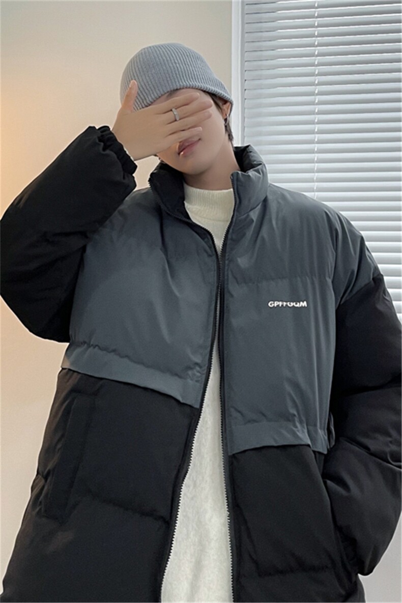 G冬夹克衣加厚立领ins港风休闲袄外套韩版痞帅服W2289-P75,男装棉衣,星座512-4