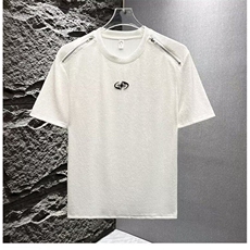 M417-P35夏季衣服高端T恤短袖男纯色2025新宽松休闲潮流百搭，男装T恤，星座617A-1（原B318A）