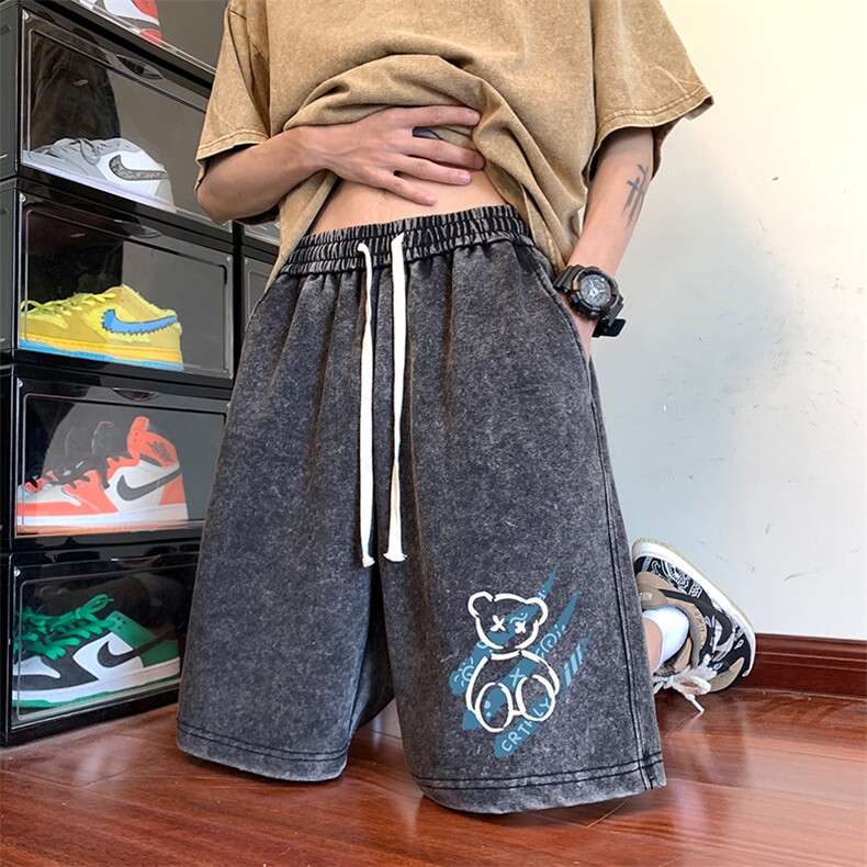 抖音直播品质现货港风宽松五分裤男短裤XD22945-P45,男装休闲裤,电商A042