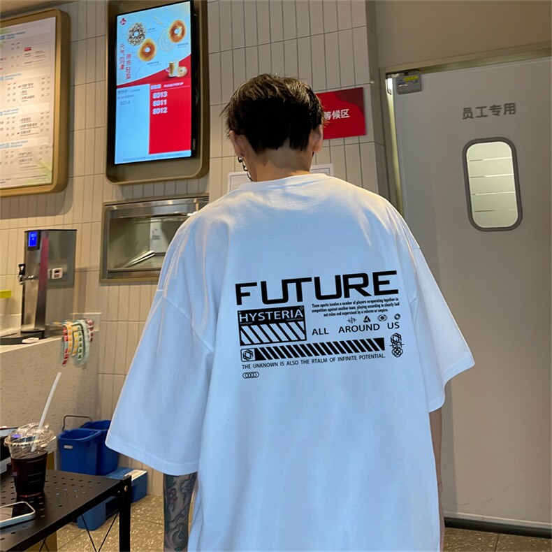 220g纯棉美式夏季短袖t恤男DT412-特批19控38,男装T恤,电商B370