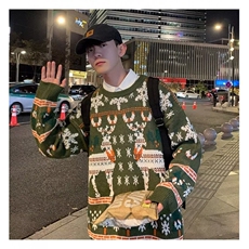 JY491-P38圆领毛衣针织衫男潮牌帅气秋冬季打底衫，男装T恤，星座1501-3