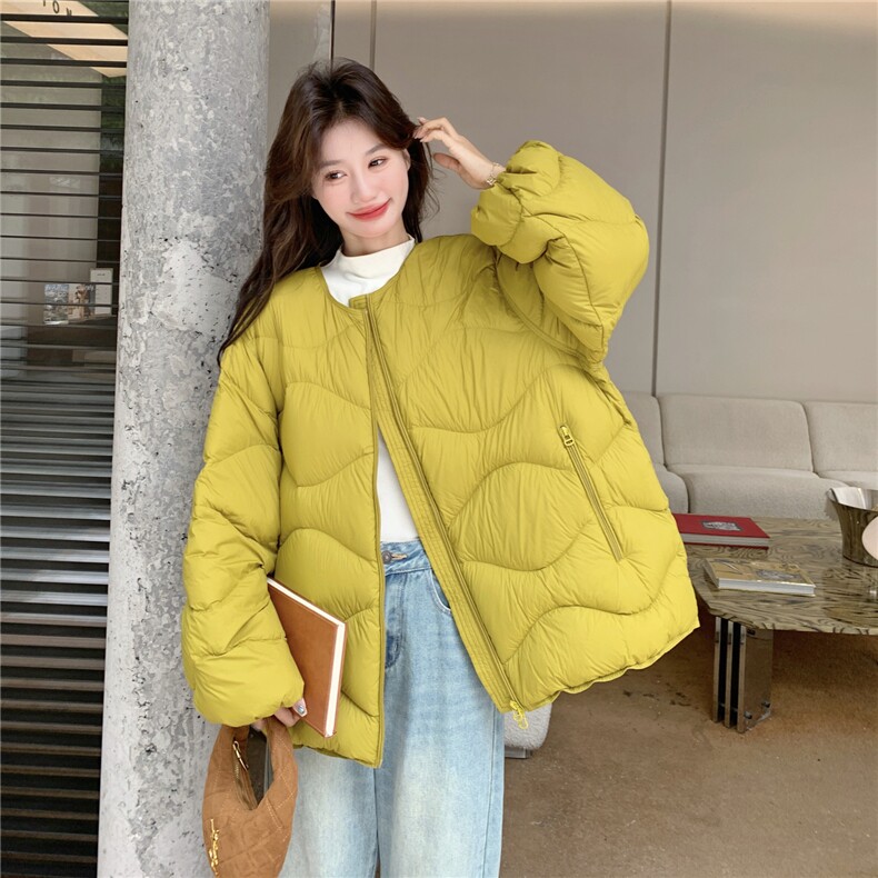 2025年冬季羽绒服短款针织袖90白鸭绒RF2C290-6889#-P385-K548图片