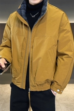 主推款90标撞色格子领立领白鸭绒羽绒服保暖外套YR9017-P279，男装羽绒服，电商D342