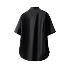 1新中式风暗扣工装聚酯纤维大码M-5XL立领衬衫78013P48控78，男装衬衫，星座226-2