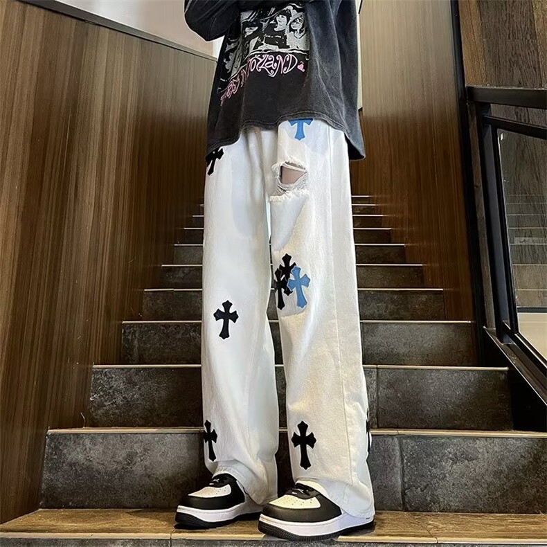 美式牛仔裤男款秋季水洗长裤潮 NC991 P50图片