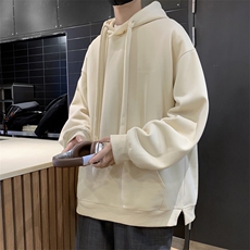 连帽卫衣纯色连帽外套，男装卫衣，星座410-7