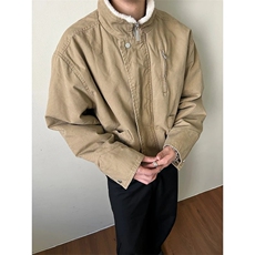 美式立领工装棉服男女冬季巴恩风加厚保暖夹克外套LM60311-p120，男装夹克，星座1008