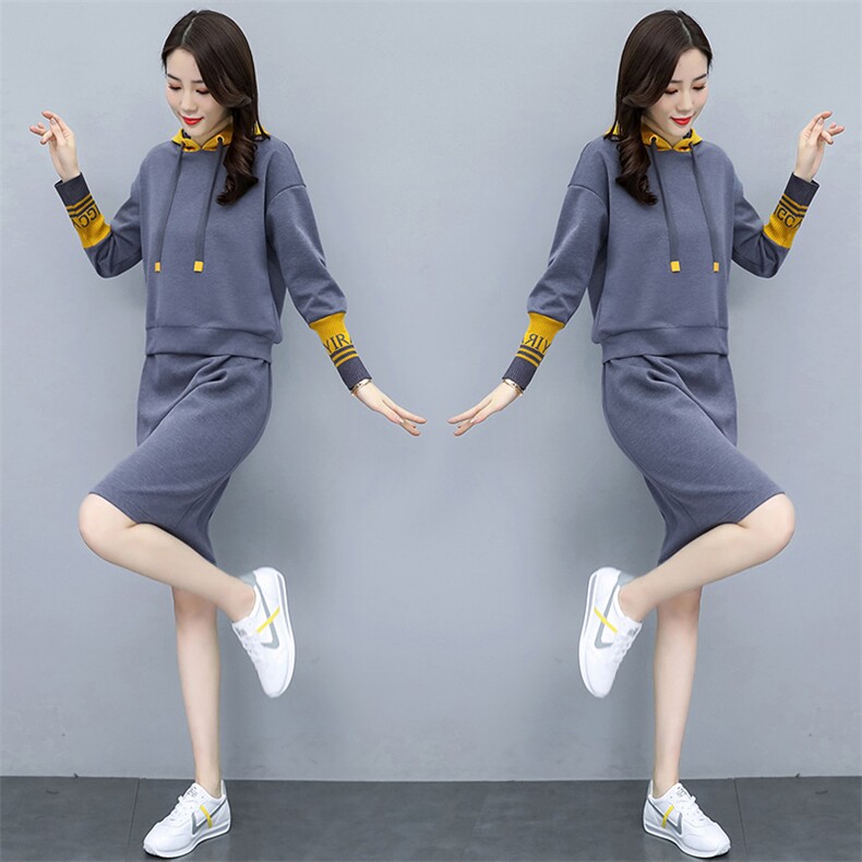 胖人洋气休闲套装女2025秋季新款大码女装胖MM遮肉显瘦时尚两件套,女装套装/套裙,梦依杭
