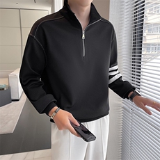 轻熟风~2025秋季新款立领卫衣W002/P55，男装卫衣，电商B331