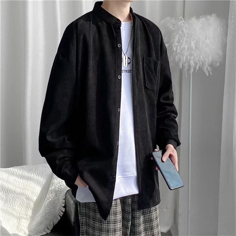 长袖衬衫男港风日系外套休闲C8029P35,男装衬衫,星座1116-2