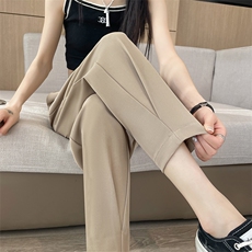 西装裤女夏季2025新款九分裤子垂感显瘦哈伦休闲直筒烟管裤，女装休闲裤，云美莎专业女裤-全店现货