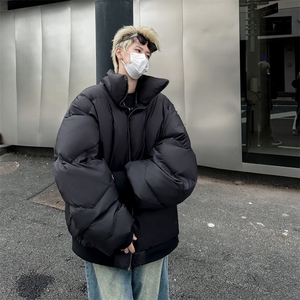 加绒加厚冬款男高领棉衣手塞棉保暖面包服保暖棉袄MA678 P100图片